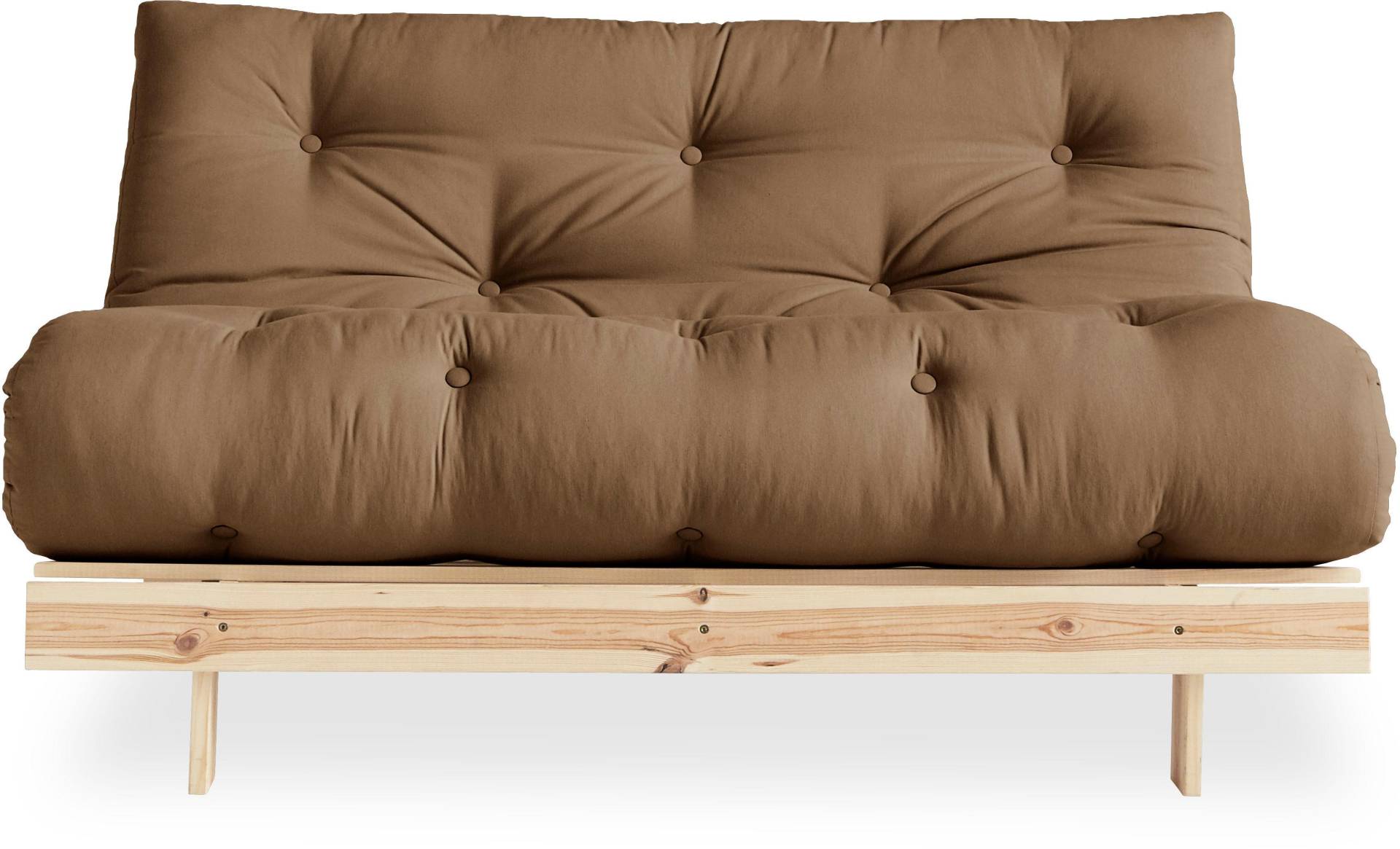 Karup Design Schlafsofa »Roots 140 Schlafsofa, Gästebett, Sofa mit Futonmatratze«, Inkl. Futonmatratze, Liegefläche 140x200 cm, FSC® zertifizierte Kiefer von Karup Design