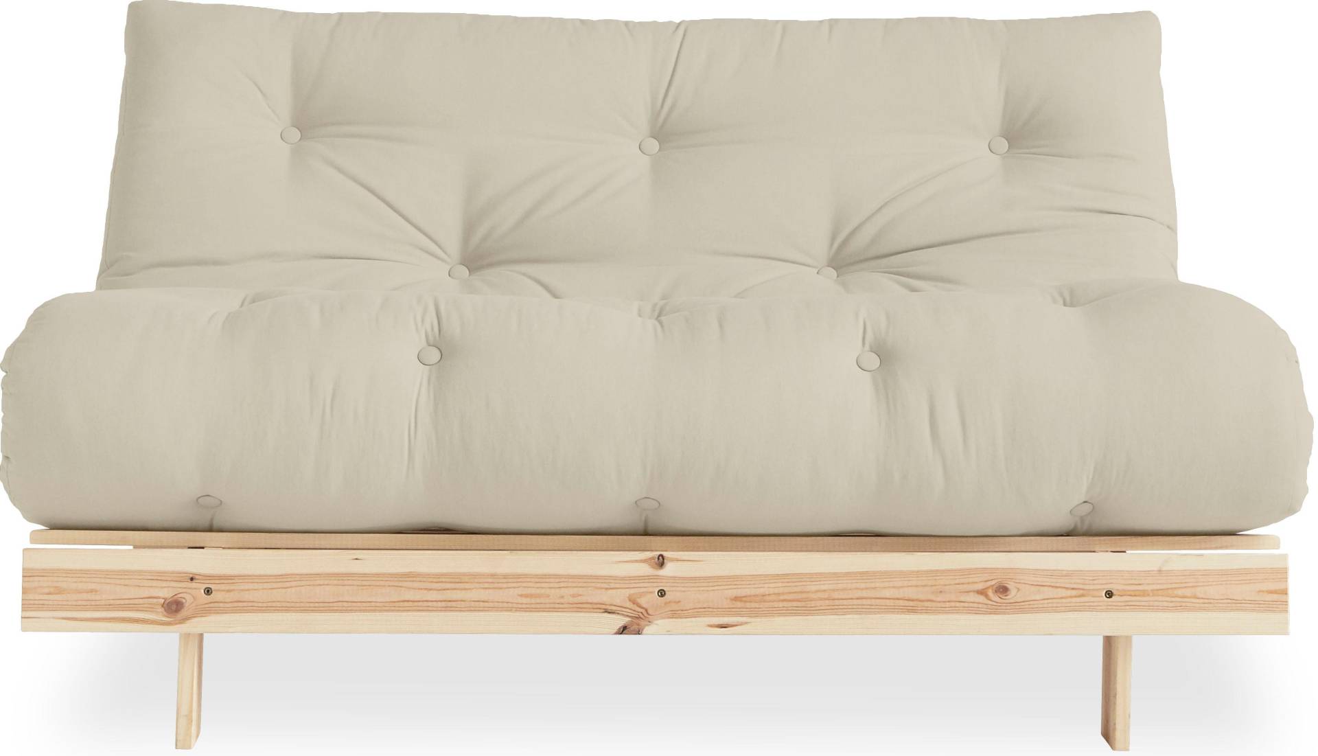 Karup Design Schlafsofa »Roots 140 Schlafsofa, Gästebett, Sofa mit Futonmatratze«, Inkl. Futonmatratze, Liegefläche 140x200 cm, FSC® zertifizierte Kiefer von Karup Design