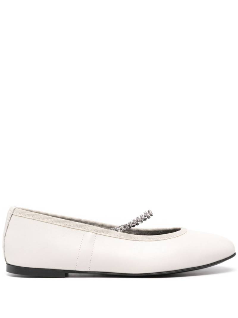 Kate Cate Juliette leather ballerina shoes - Neutrals von Kate Cate