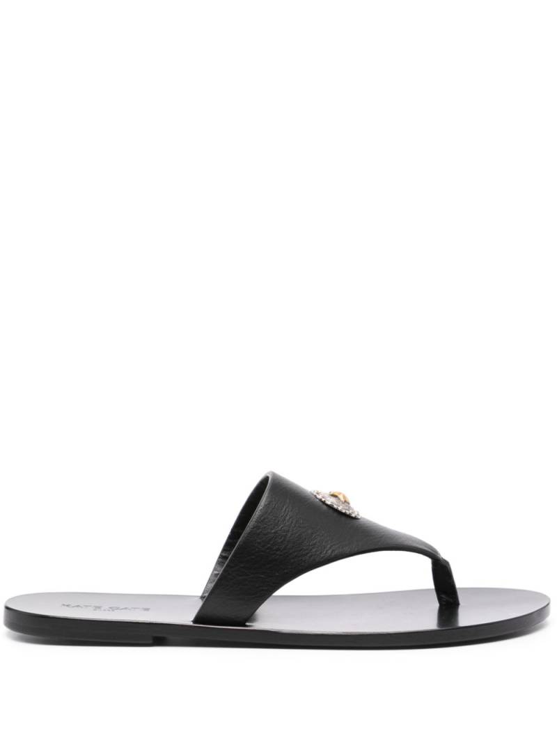 Kate Cate star-appliqué leather sandals - Black von Kate Cate