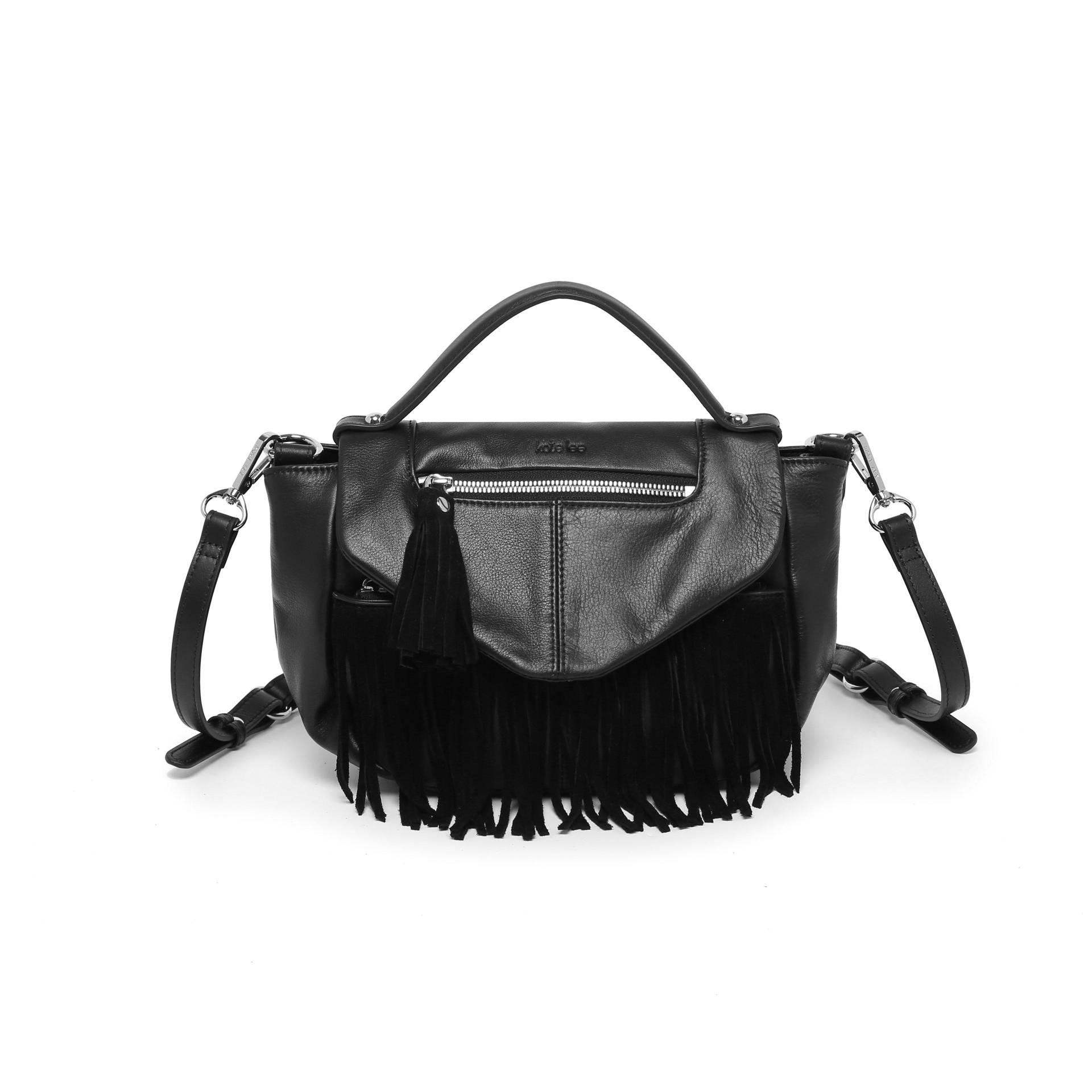 Bruny Fringes Schultertasche Schwarz Damen Schwarz ONE SIZE von Kate Lee