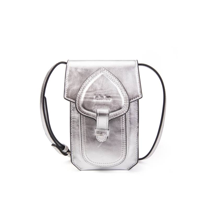 Emelyne Leder-handytasche Silver Damen Silber ONE SIZE von Kate Lee