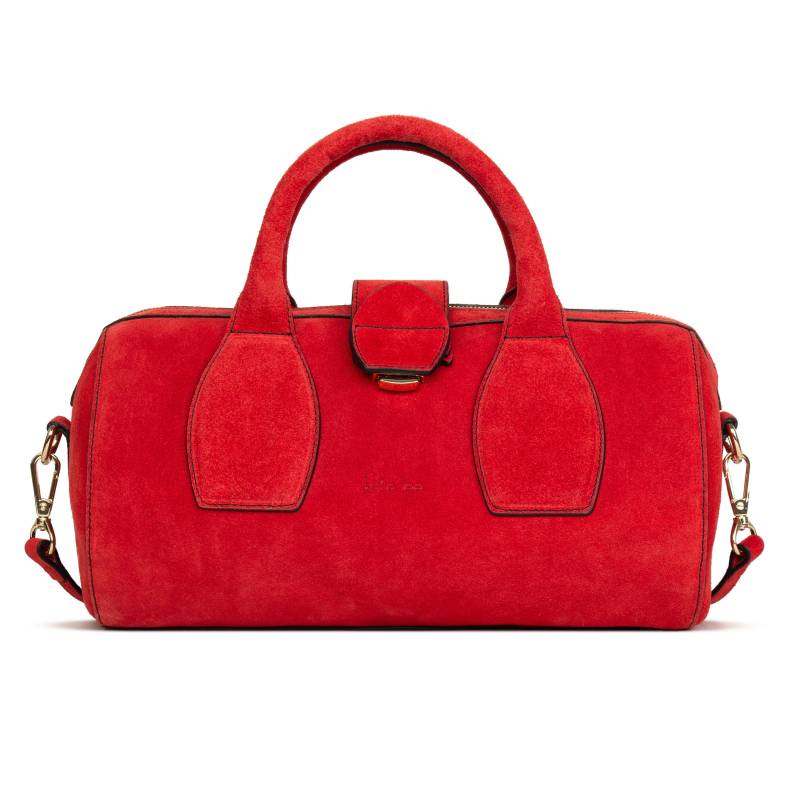 Frola-bowlingtasche Mit Hand- Oder Schulterriemen Ausem Leder Damen Rot ONE SIZE von Kate Lee