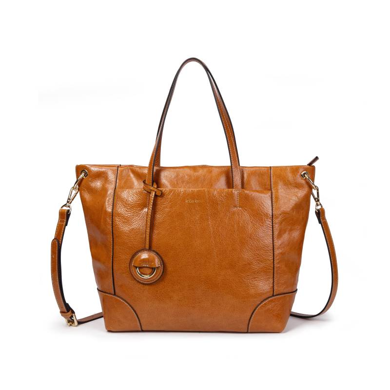 Hand- Oder Umhängetasche Aus Leder Tanyal Lederfarbe Damen Camel ONE SIZE von Kate Lee