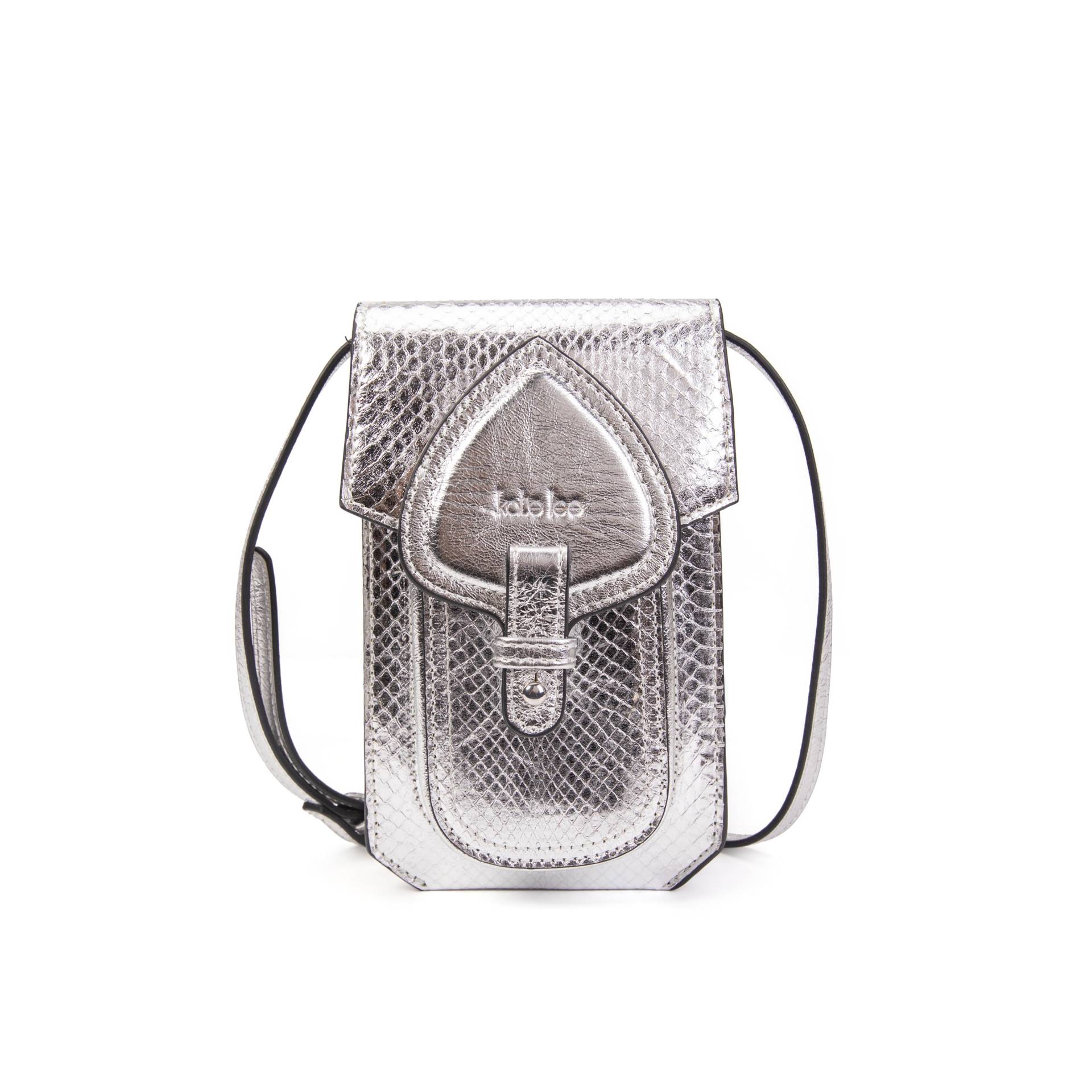 Handytasche Aus Leder Emelyne Se Silber Damen Silber ONE SIZE von Kate Lee