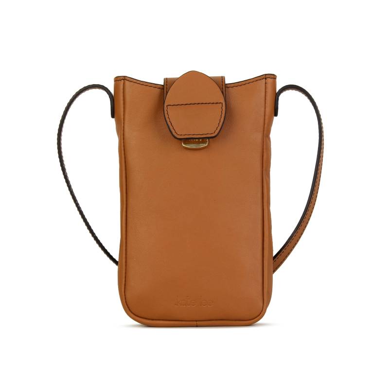 Handytasche Aus Leder Fiolaine Farbe Camel Damen Camel ONE SIZE von Kate Lee