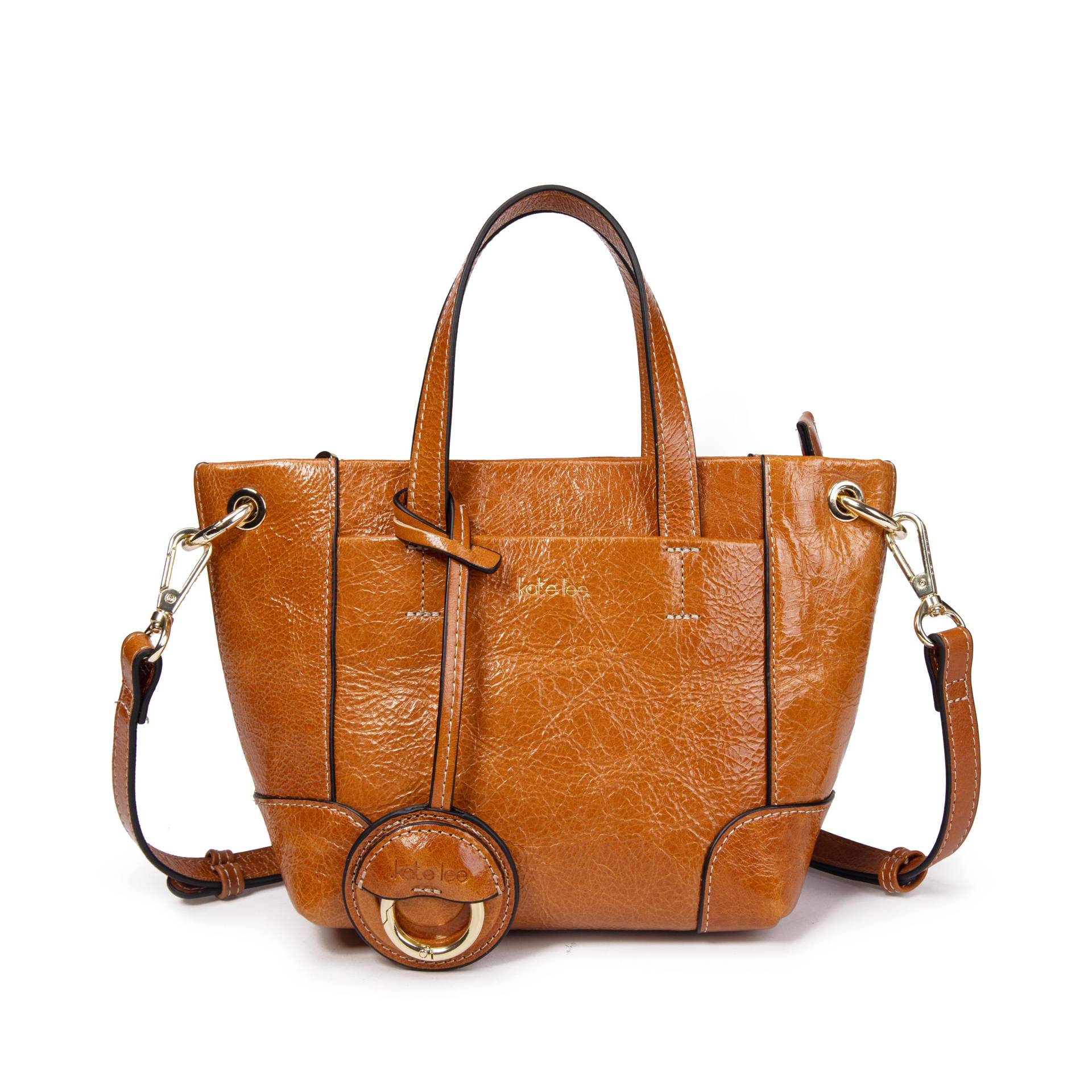 Kleine Hand- Oder Umhängetasche Aus Tane-leder In Lederfarbe Damen Camel ONE SIZE von Kate Lee