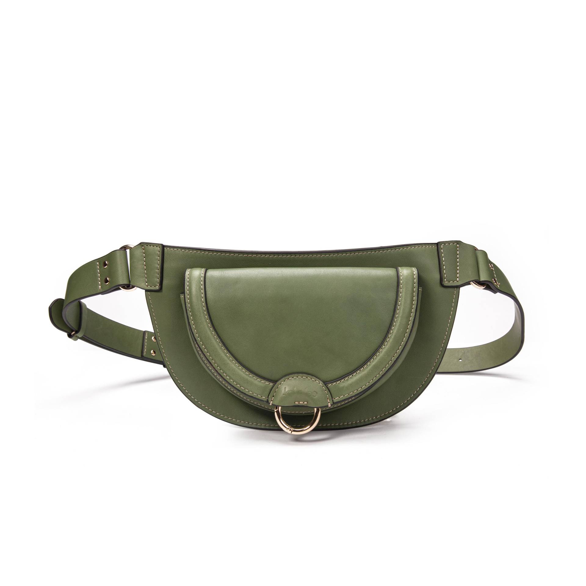 Leder-gürteltasche Ully Damen Grün ONE SIZE von Kate Lee