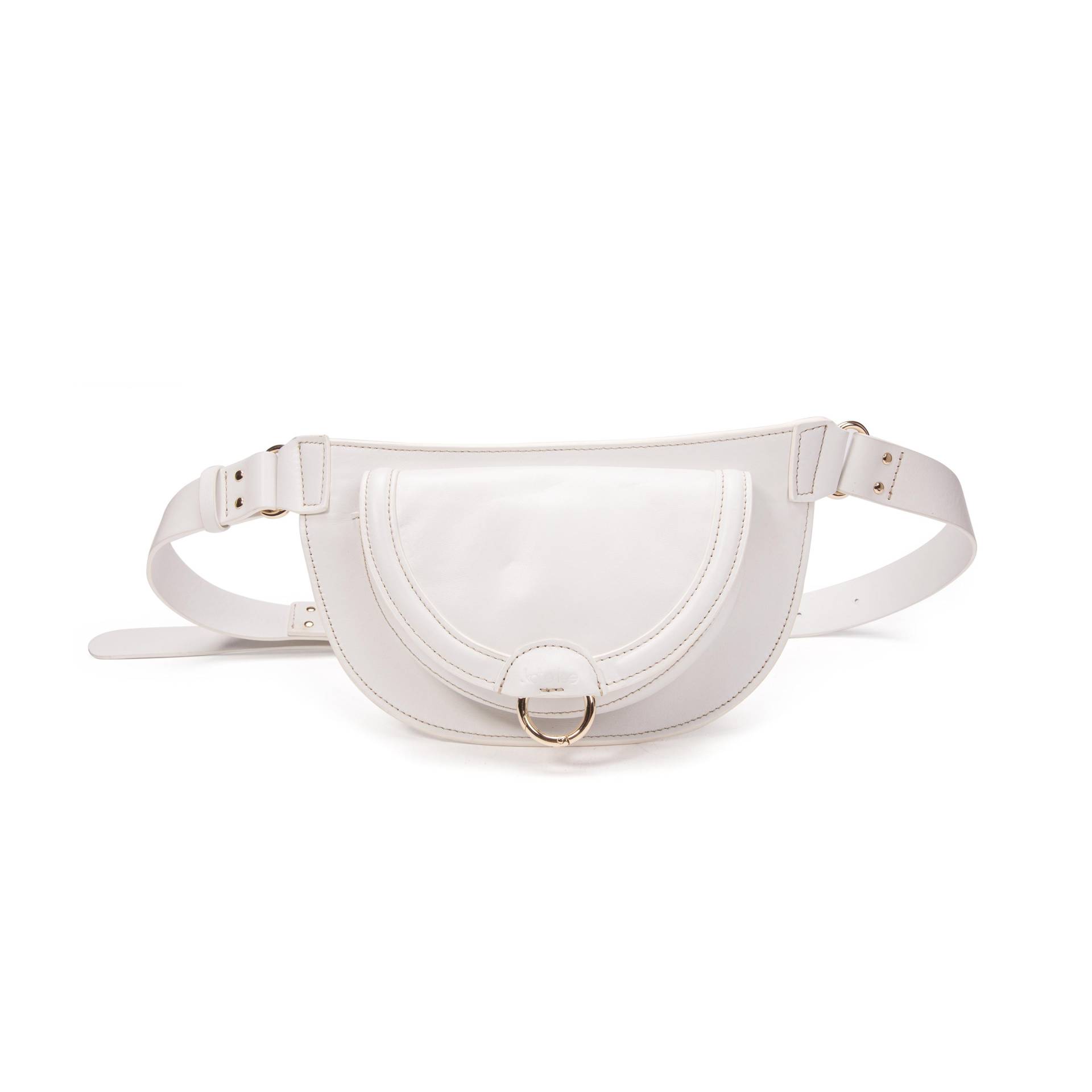 Leder-gürteltasche Ully Damen Weiss  ONE SIZE von Kate Lee