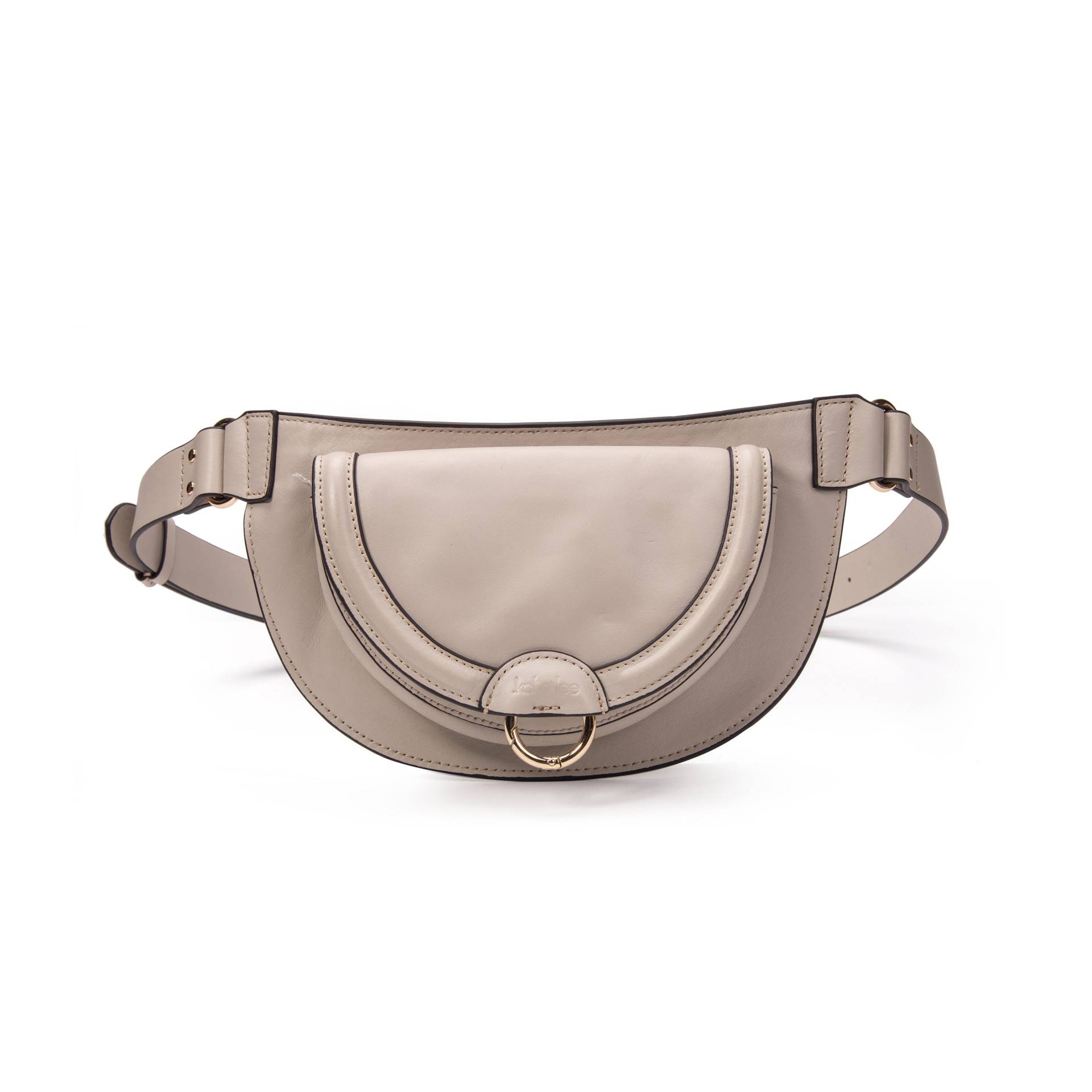 Leder-gürteltasche Ully Ecru Damen Beige ONE SIZE von Kate Lee