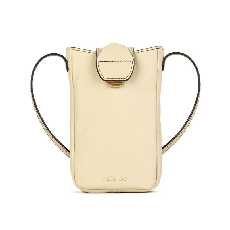 Leder-handytasche Fiolaine Damen Beige ONE SIZE von Kate Lee