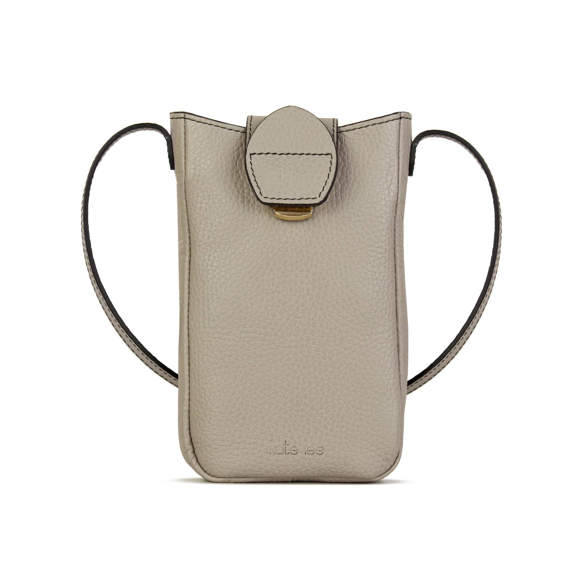 Leder-handytasche Fiolaine Damen Grau ONE SIZE von Kate Lee