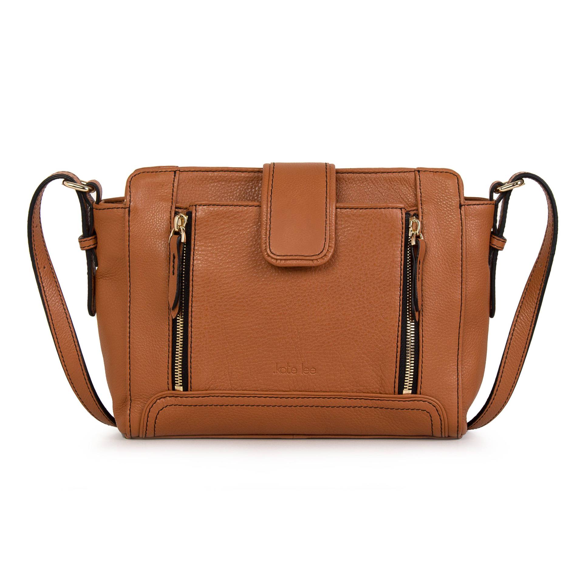 Schultertasche Anita Camel Damen Camel ONE SIZE von Kate Lee