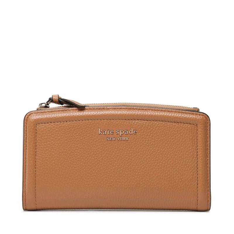 Große Damen Geldbörse Kate Spade Zip Slim Wallet K5613 Braun von Kate Spade