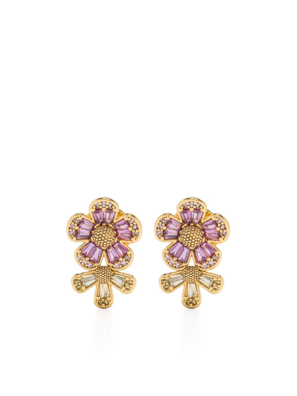 Kate Spade Fleurette Double stud earrings - Gold von Kate Spade