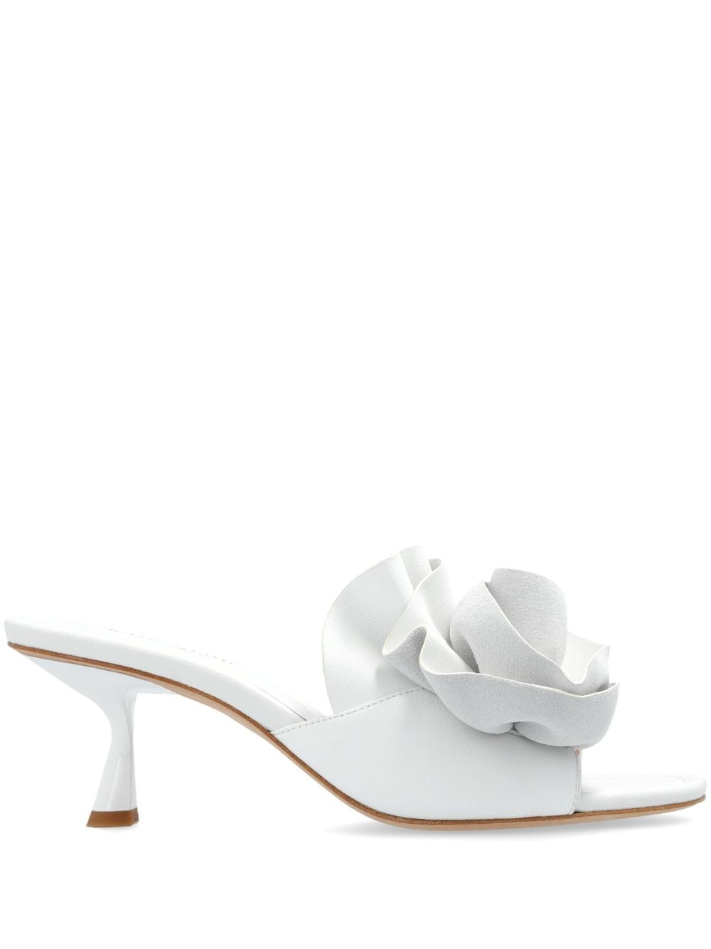 Kate Spade Flourish 75mm leather mules - White von Kate Spade