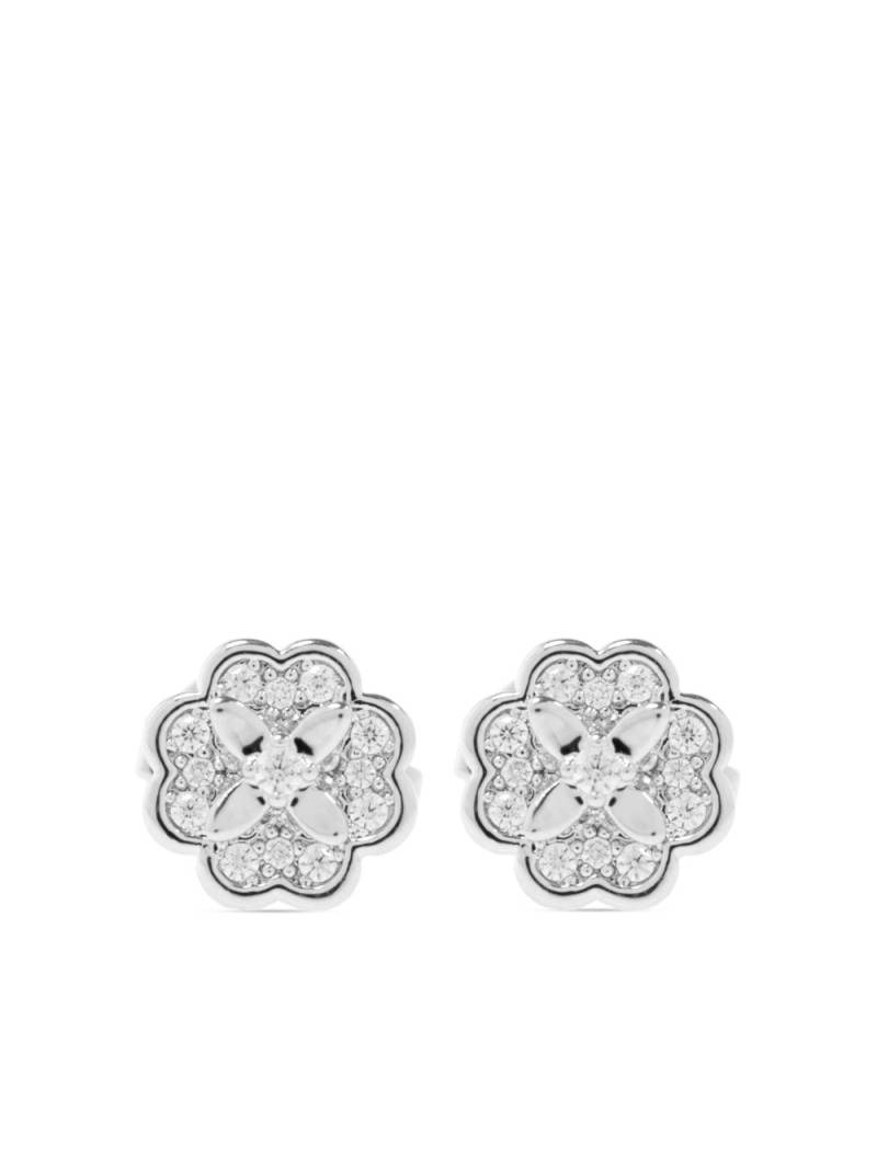 Kate Spade Heritage Bloom Huggie earrings - Silver von Kate Spade