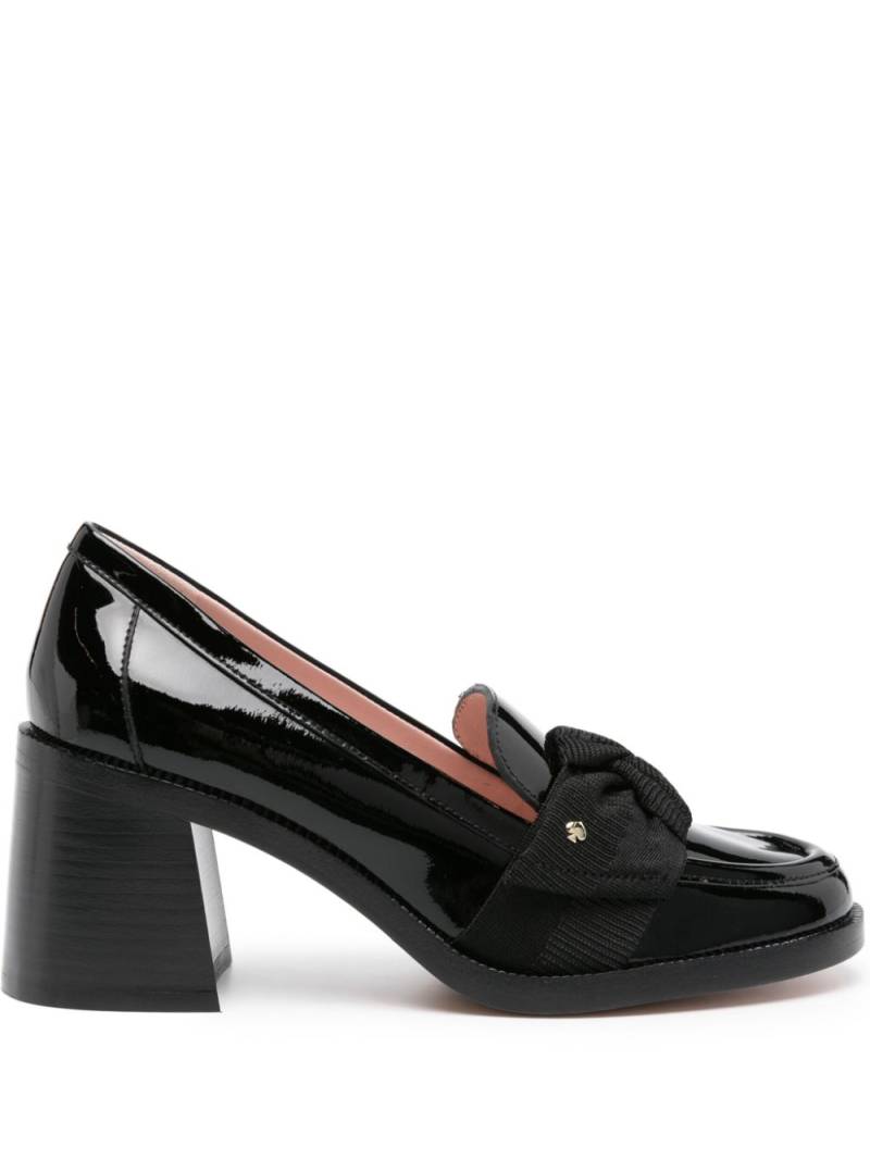 Kate Spade Leandra 70mm leather loafer pumps - Black von Kate Spade