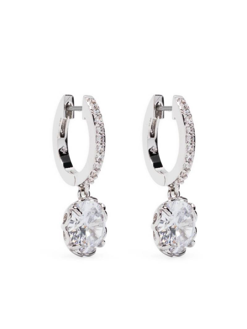 Kate Spade crystal-embellished hoop earrings - Silver von Kate Spade