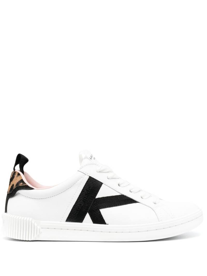 Kate Spade embossed-logo low-top sneakers - White von Kate Spade