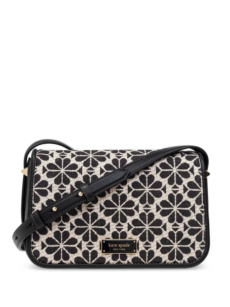 Kate Spade floral-jacquard crossbody bag - Black von Kate Spade