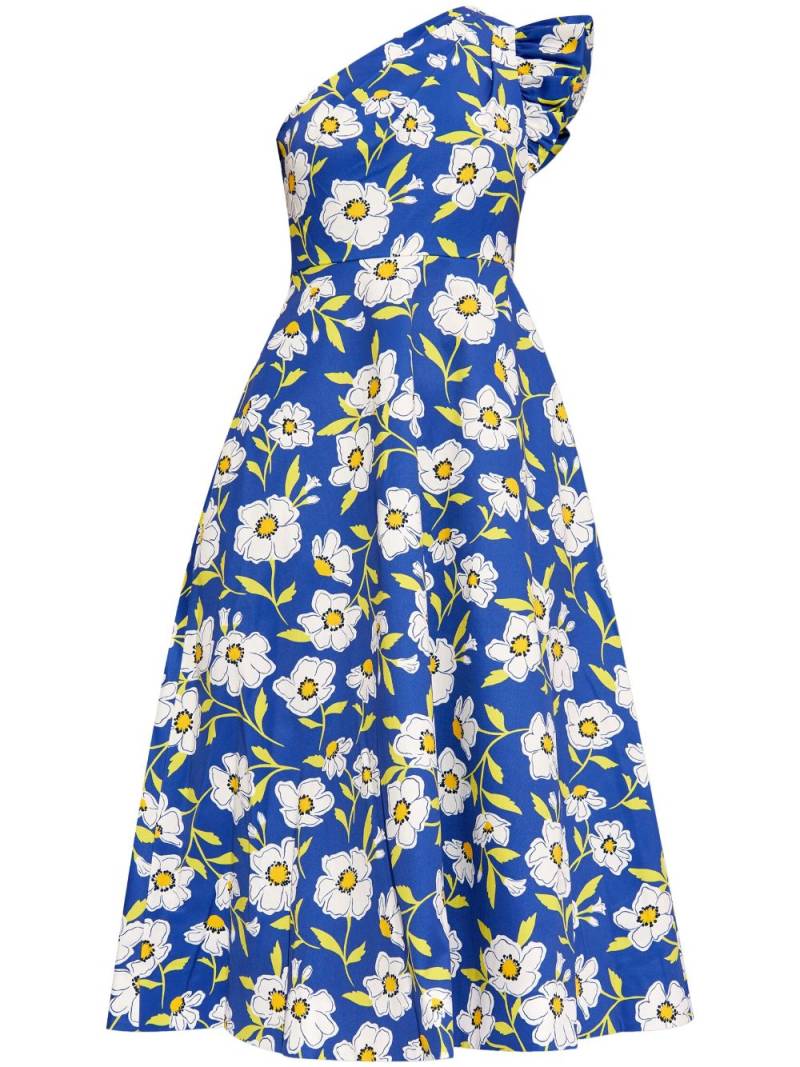 Kate Spade floral-print midi dress - Blue von Kate Spade