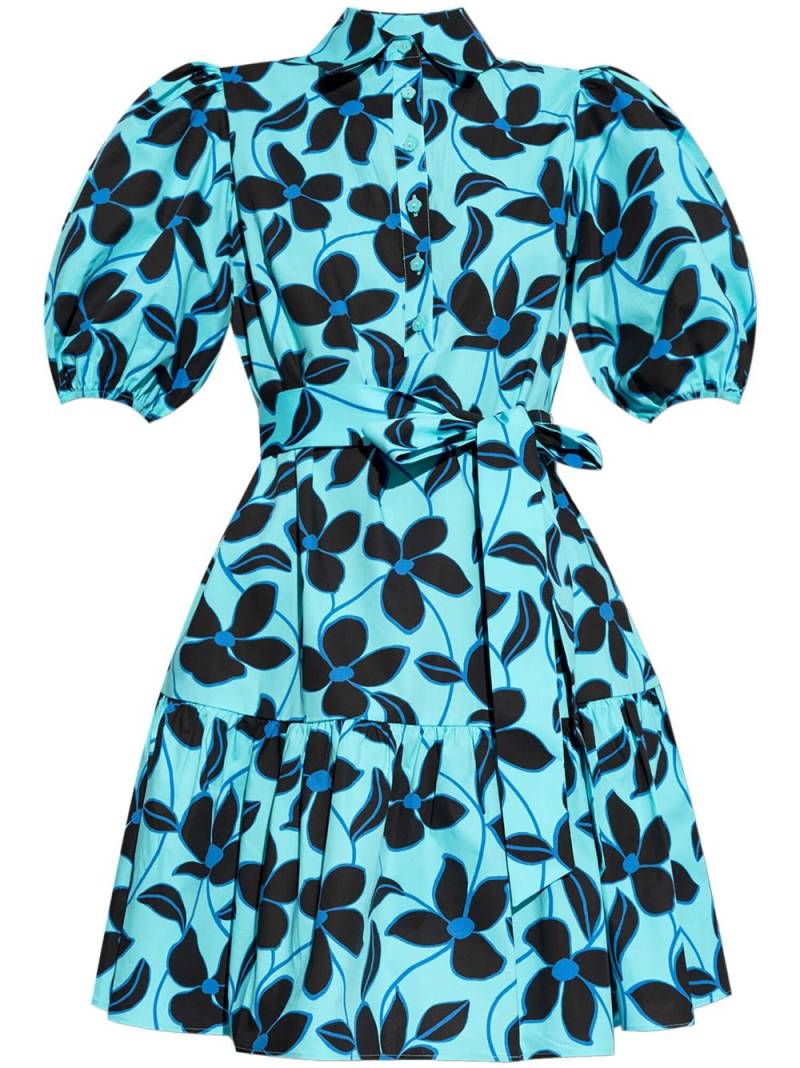 Kate Spade floral-print mini dress - Blue von Kate Spade