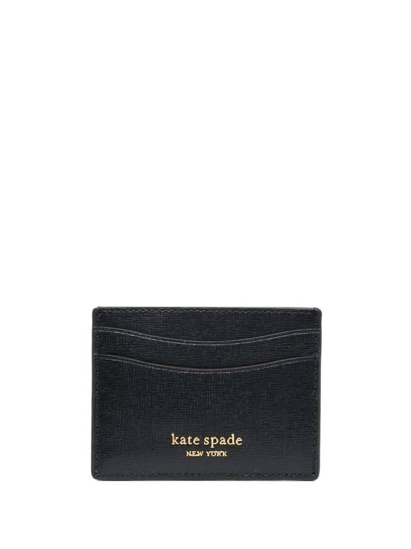 Kate Spade logo-detail leather cardholder - Black von Kate Spade