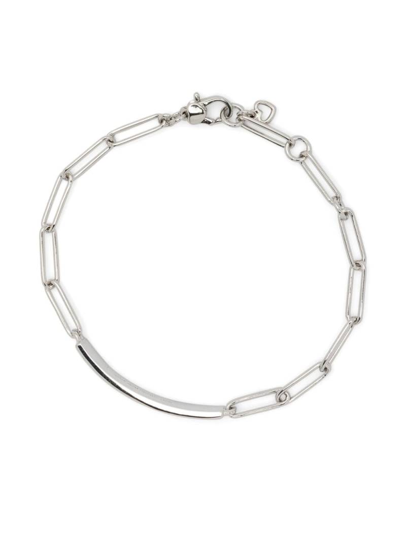 Kate Spade text-engraved id bracelet - Silver von Kate Spade