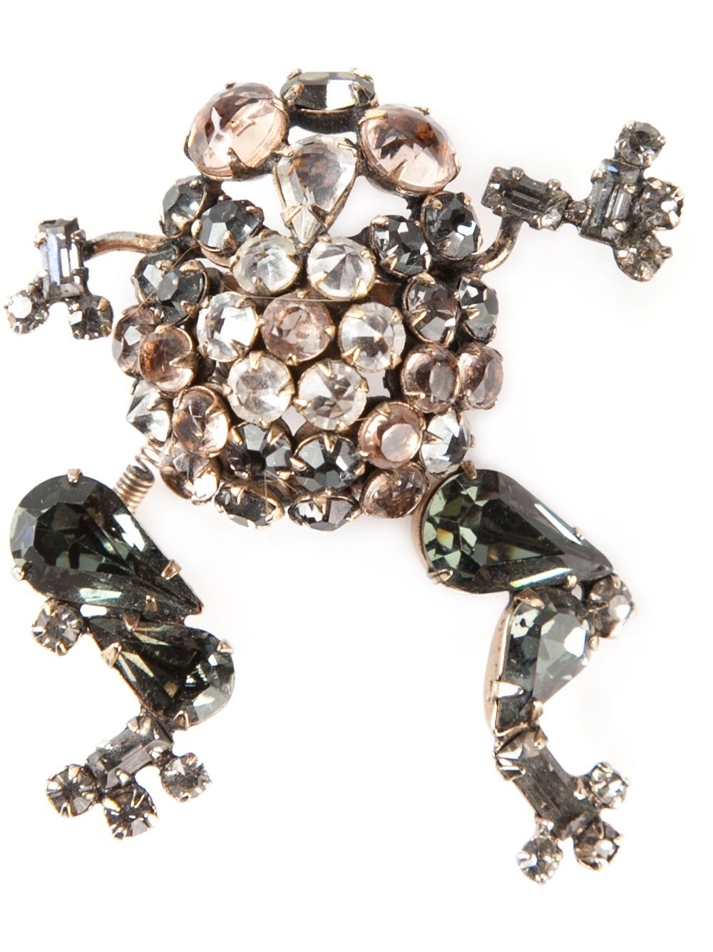 Katheleys Vintage 'Crystal Frog' brooch - Pink von Katheleys Vintage