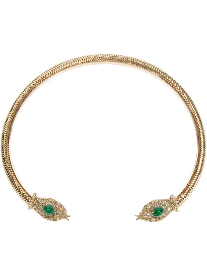 Katheleys Vintage embellished snake choker - Metallic von Katheleys Vintage