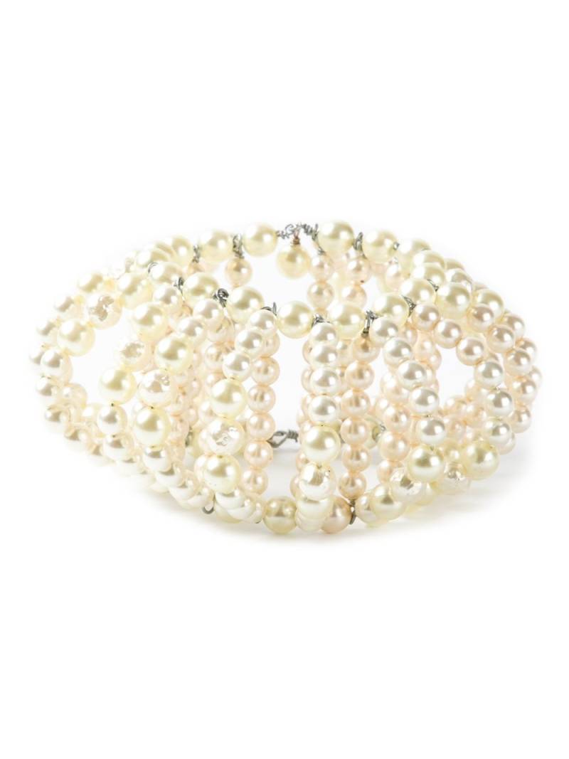 Katheleys Vintage huge French pearls cuff - White von Katheleys Vintage