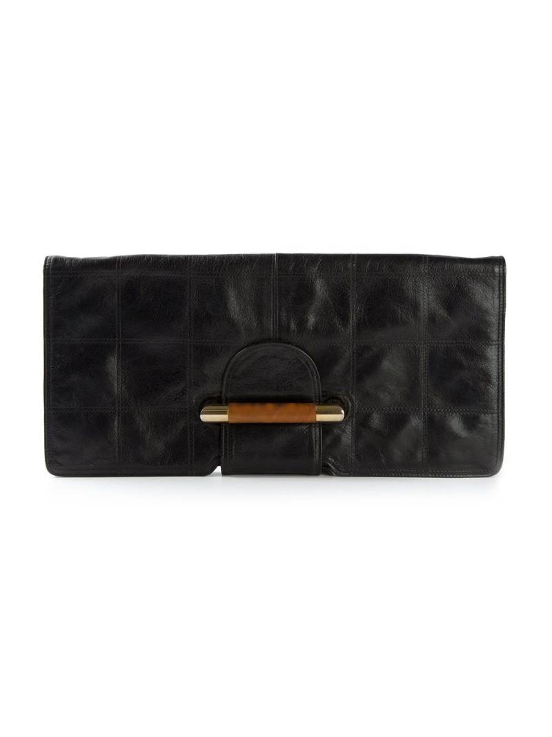 Katheleys Vintage wood clutch 1970 clutch - Black von Katheleys Vintage