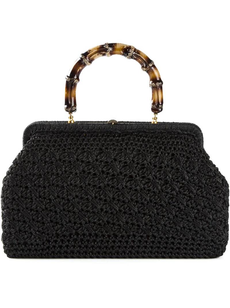 Katheleys Vintage woven raffia tote - Black von Katheleys Vintage