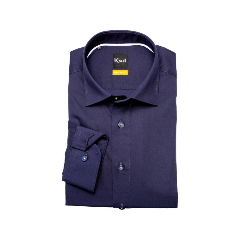 Kauf - Hemd, Modern Fit, langarm, für Herren, Blau, Größe 38 von Kauf