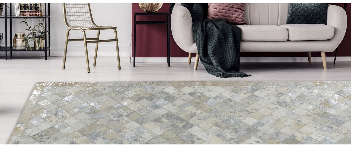 Kayoom Fellteppich »Lavish 210 Lederteppich«, rechteckig, 8 mm Höhe, Patchwork-echtes Leder-Fell, Wohnzimmer Kayoom Fellteppich »Lavish 210 Lederteppich«, rechteckig, 8 mm Höhe, Patchwork-echtes Leder-Fell, Wohnzimmer von Kayoom