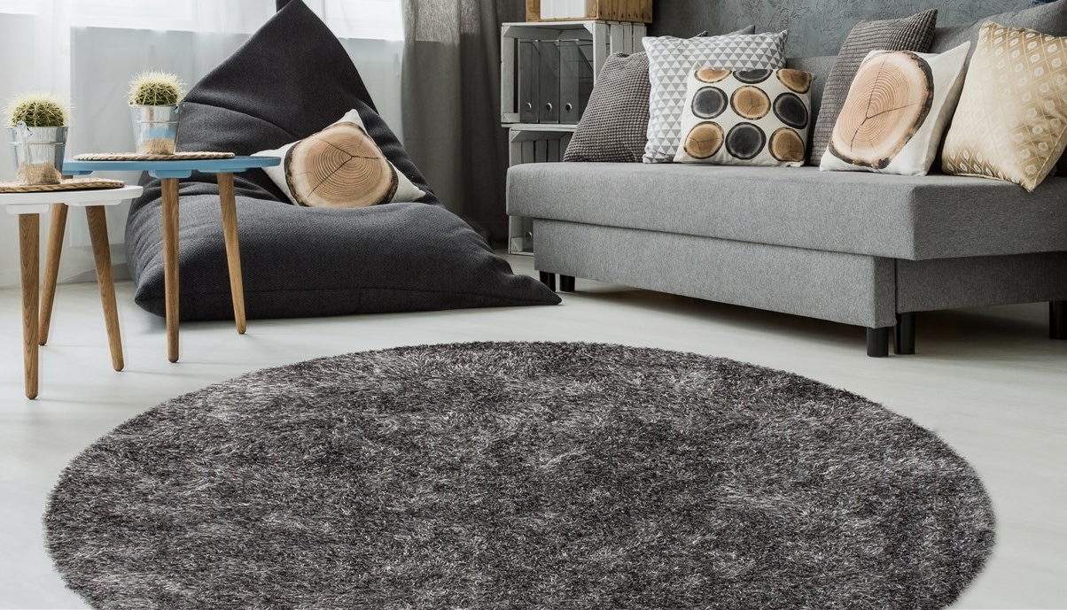 Kayoom Hochflor-Teppich »Diamond 700«, rund, weiche Microfaser, Langflor, Shaggy, Melange, Wohnzimmer von Kayoom