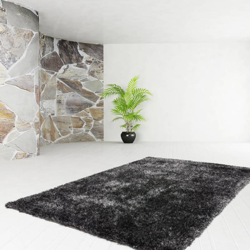 Kayoom Hochflor-Teppich »Diamond 700«, rechteckig, 45 mm Höhe, weiche Microfaser, Langflor, Shaggy, Melange, Wohnzimmer von Kayoom