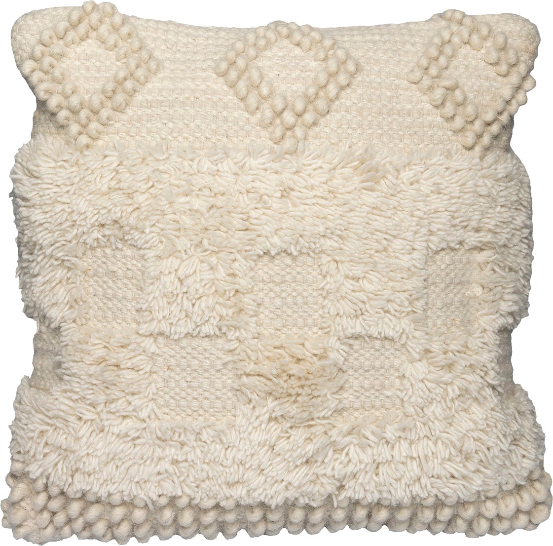 Kayoom Polsterauflage »Kissen Bohist 125 Natural 45cm x 45cm, aus Handmanufaktur«, Verschlussart Reissverschluss, Boho-Style, kunstvolle Fransen Kayoom Polsterauflage »Kissen Bohist 125 Natural 45cm x 45cm, aus Handmanufaktur«, Verschlussart Reissverschluss, Boho-Style, kunstvolle Fransen von Kayoom