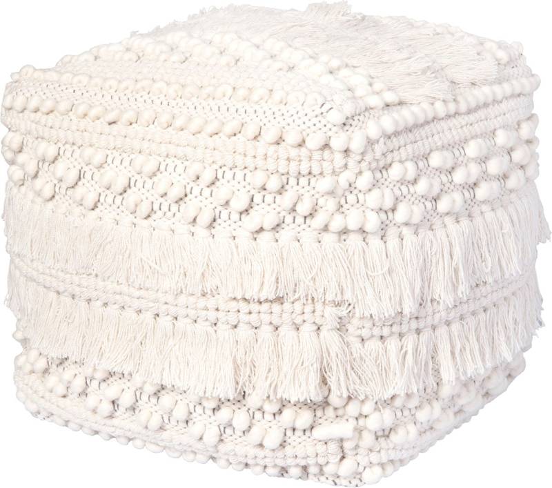 Kayoom Pouf »Pouf Bohist 325 50cm x 50cm«, (1 St.), handgefertigt, Unikat, sehr gut kombinierbar von Kayoom