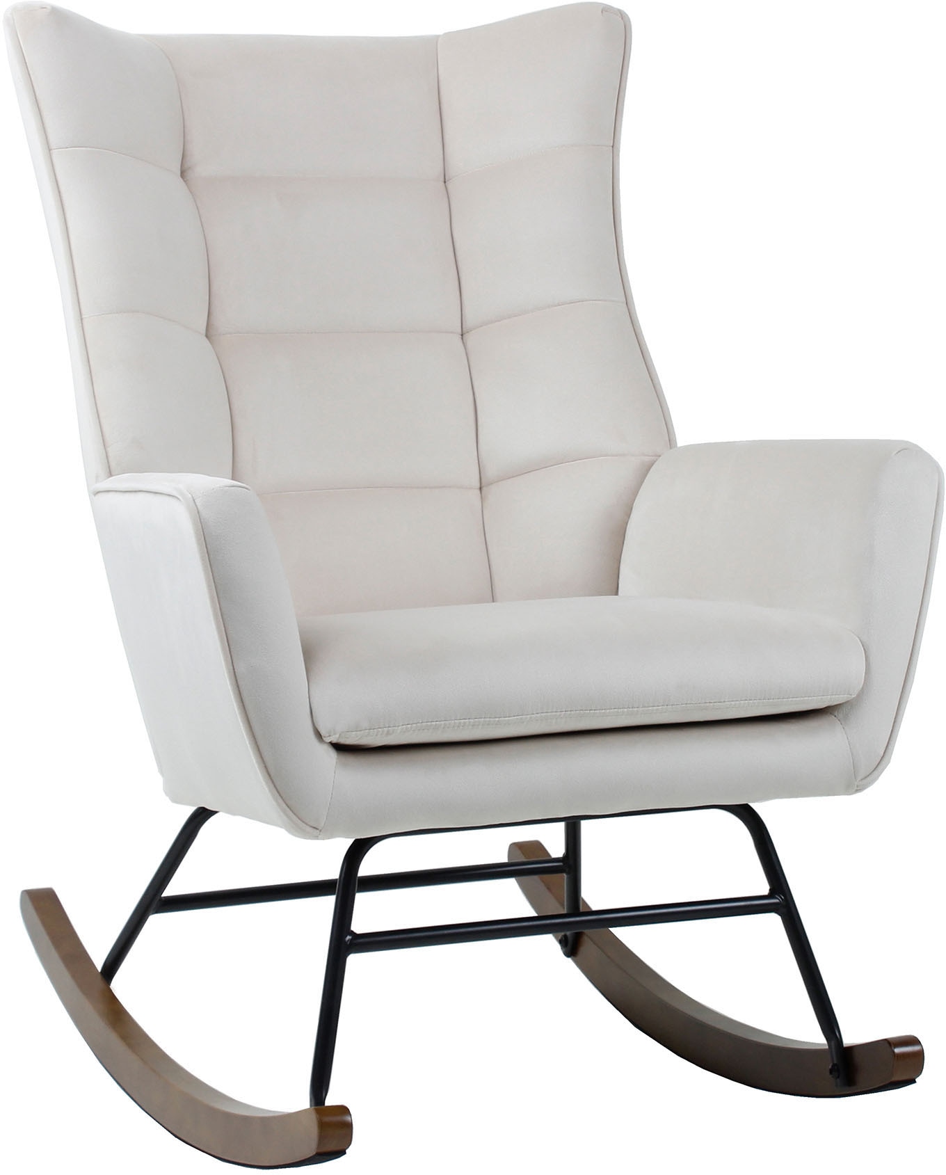 Kayoom Schaukelstuhl »Bryana 125, Relaxstuhl zum Schaukeln, Metallgestell mit Kufen aus Holz«, 1 St., Relaxstuhl zum Schaukeln, Metallgestell mit Kufen aus Holz, gemütlich Kayoom Schaukelstuhl »Bryana 125, Relaxstuhl zum Schaukeln, Metallgestell mit Kufen aus Holz«, 1 St., Relaxstuhl zum Schaukeln, Metallgestell mit Kufen aus Holz, gemütlich von Kayoom