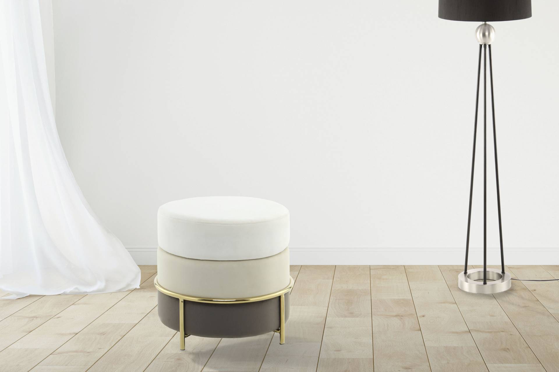 Kayoom Sitzhocker »Hocker Matilda 125, Komfortable runde Form, Gemütlicher Design-Hocker«, (1 St.), samtweich, elegant, gepolstert, grosse Sitzfläche Kayoom Sitzhocker »Hocker Matilda 125, Komfortable runde Form, Gemütlicher Design-Hocker«, (1 St.), samtweich, elegant, gepolstert, grosse Sitzfläche von Kayoom