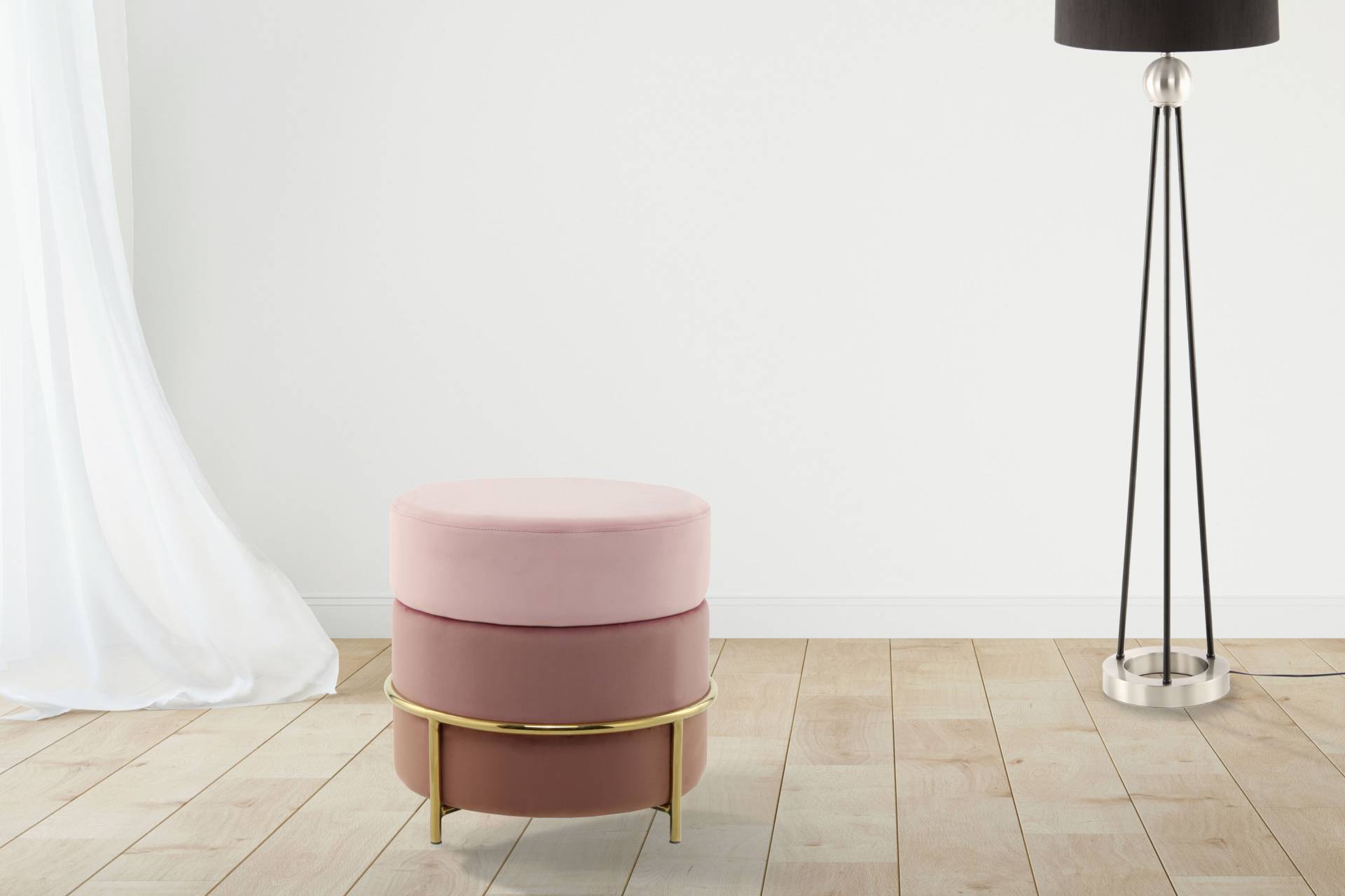 Kayoom Sitzhocker »Hocker Matilda 125, Komfortable runde Form, Gemütlicher Design-Hocker«, (1 St.), samtweich, elegant, gepolstert, grosse Sitzfläche Kayoom Sitzhocker »Hocker Matilda 125, Komfortable runde Form, Gemütlicher Design-Hocker«, (1 St.), samtweich, elegant, gepolstert, grosse Sitzfläche von Kayoom