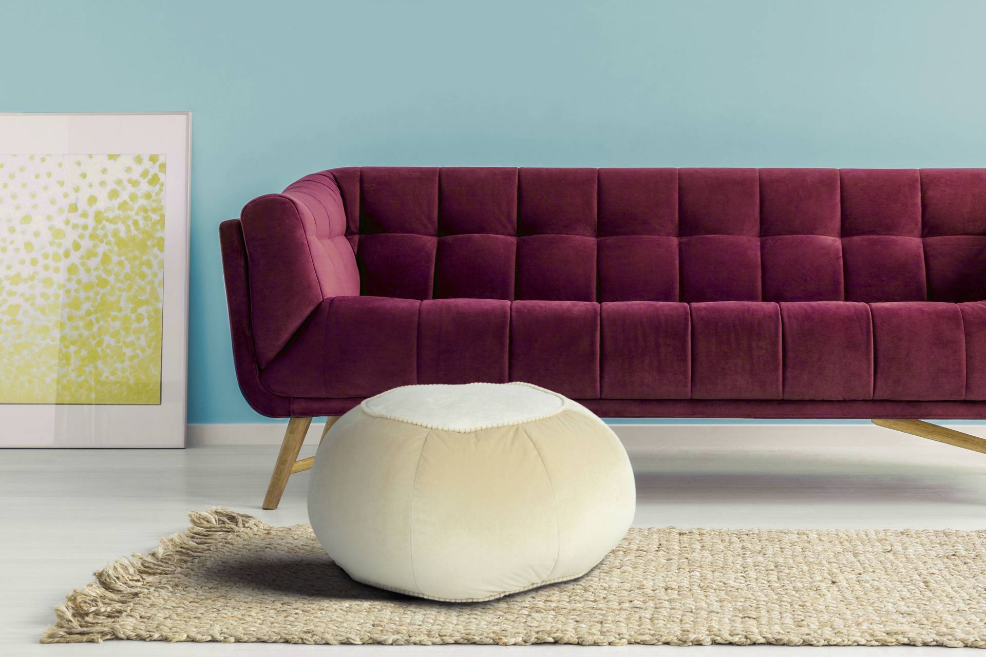 Kayoom Sitzhocker »Pouf Taj Mahal 325, trendige samtige Oberfläche«, (1 St.), samtweich, farbig, modern, orientalisches Design Kayoom Sitzhocker »Pouf Taj Mahal 325, trendige samtige Oberfläche«, (1 St.), samtweich, farbig, modern, orientalisches Design von Kayoom