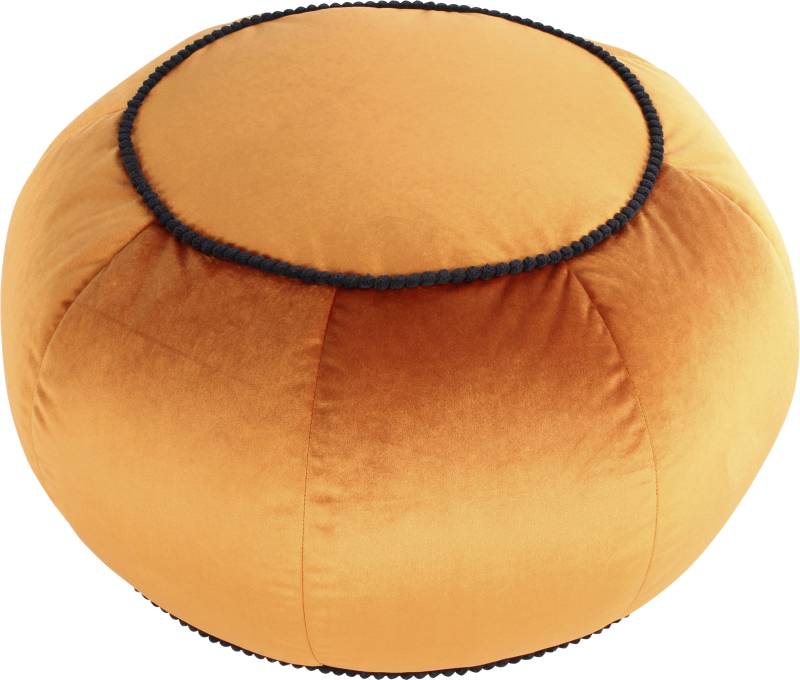 Kayoom Sitzhocker »Pouf Taj Mahal 325, trendige samtige Oberfläche«, (1 St.), samtweich, farbig, modern, orientalisches Design von Kayoom