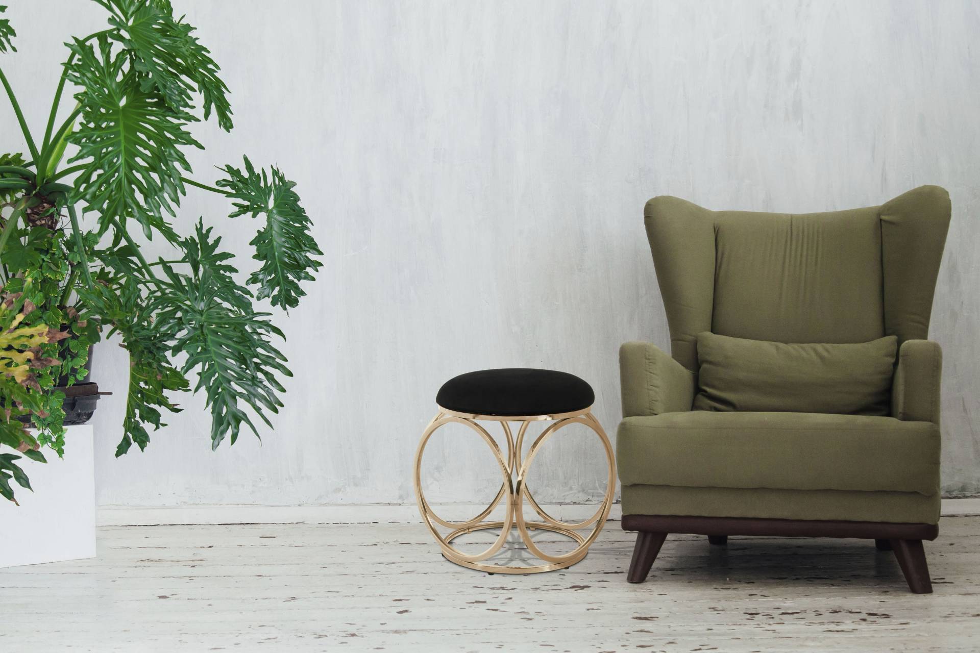Kayoom Sitzhocker »Hocker Whitney 325,Hocker mit offenem Design, Gestell aus Metall«, (1 St.), glamourös, hochwertig, pflegeleicht, rundes Sitzkissen Kayoom Sitzhocker »Hocker Whitney 325,Hocker mit offenem Design, Gestell aus Metall«, (1 St.), glamourös, hochwertig, pflegeleicht, rundes Sitzkissen von Kayoom
