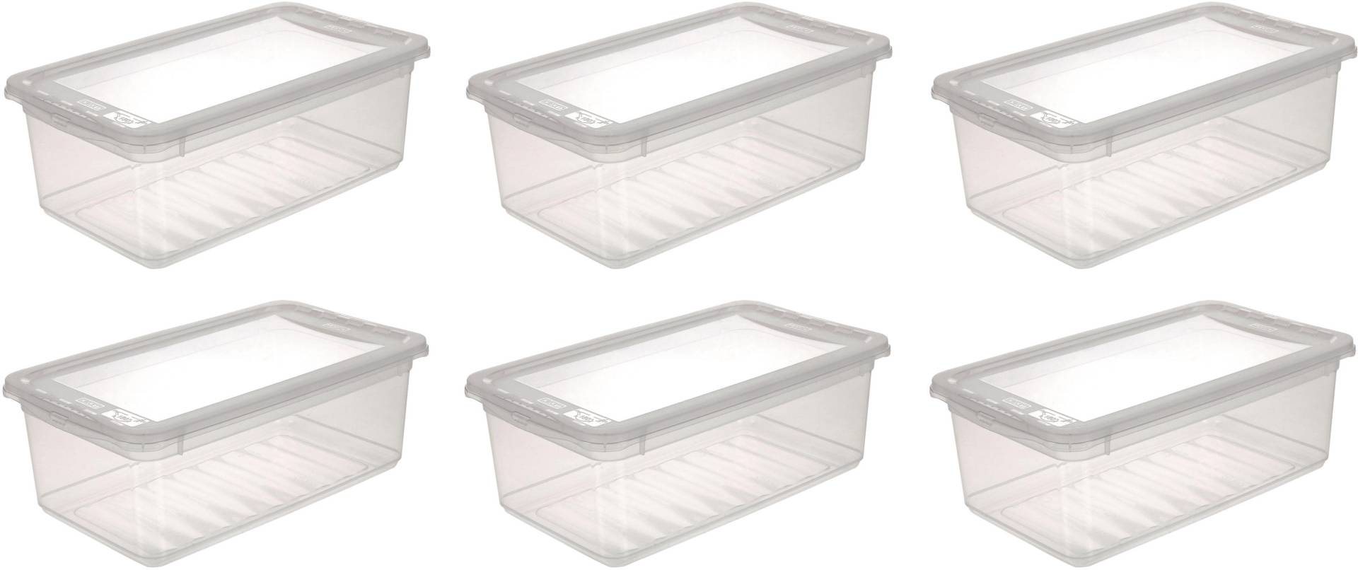 keeeper Aufbewahrungsbox »bea«, (Set, 6 St.), 6x5,6 L, mit Air Control-System von Keeeper