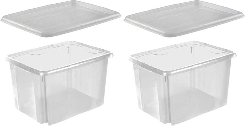 keeeper Stapelbox »emil«, (Set, 2 St.), 30 L, mit Deckel, hochwertiger Kunststoff von Keeeper