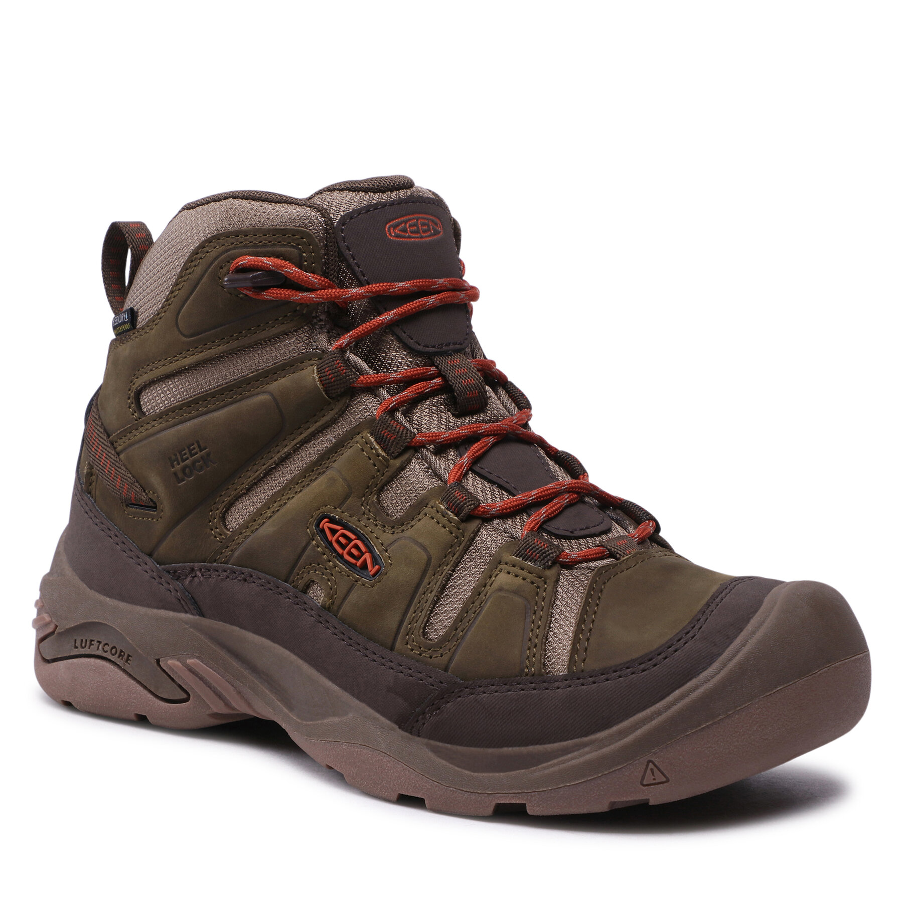 Trekkingschuhe Keen Circadia Mid Wp 1026766 Khakifarben von Keen