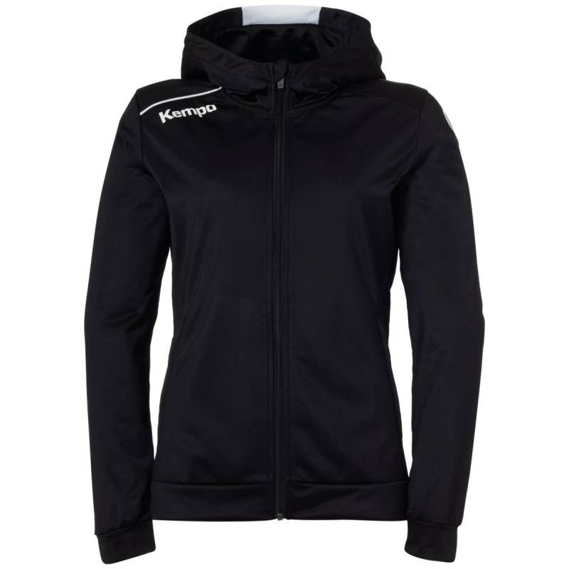 Damen-trainingjacke Mit Kapuze Player Unisex Schwarz/Weiss S von Kempa